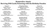 RebirthDay Attack: Reviving DNS Cache Poisoning with the Birthday Paradox